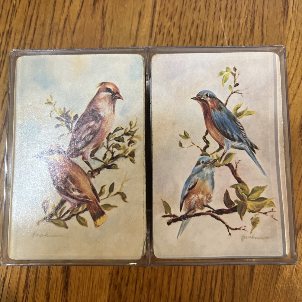 Vintage 1992 Windsor Playing Cards Birds Double Deck & Jokers! 2 Complete Sets